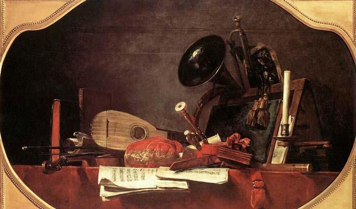 Jean Baptiste Simeon Chardin Attributes of Music oil painting picture